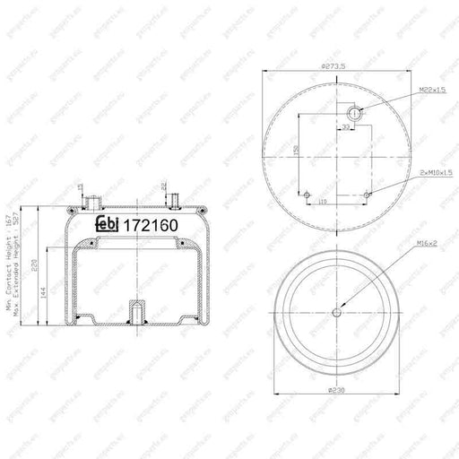 febi-172160-air-spring-1901-305-1901305