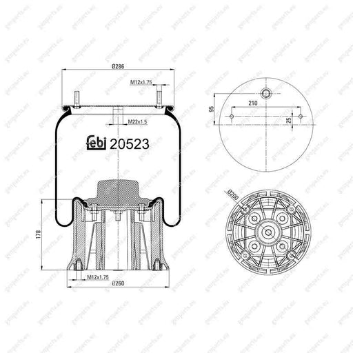 febi-20523-air-spring-3-229-0031-00-3229003100