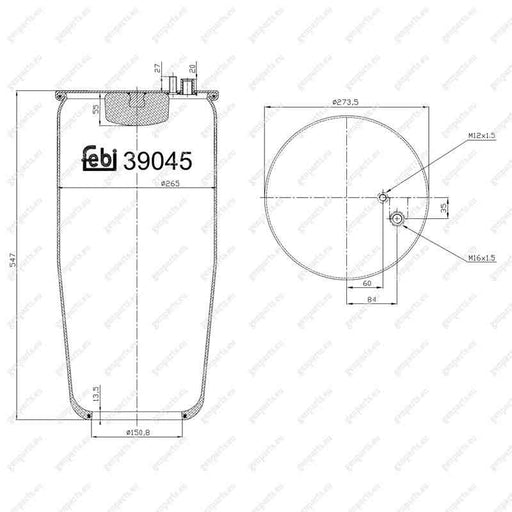 febi-39045-air-spring-81-43601-0155-81-43601-0155-81436010155