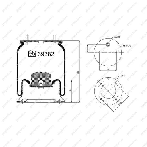 febi-39382-air-spring-2-229-0007-00-2229000700