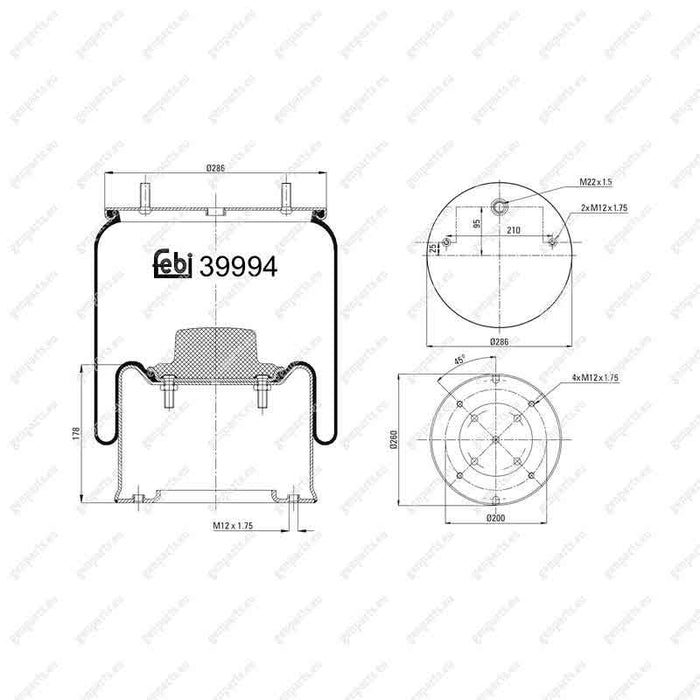 febi-39994-air-spring-3-229-0036-00-3229003600