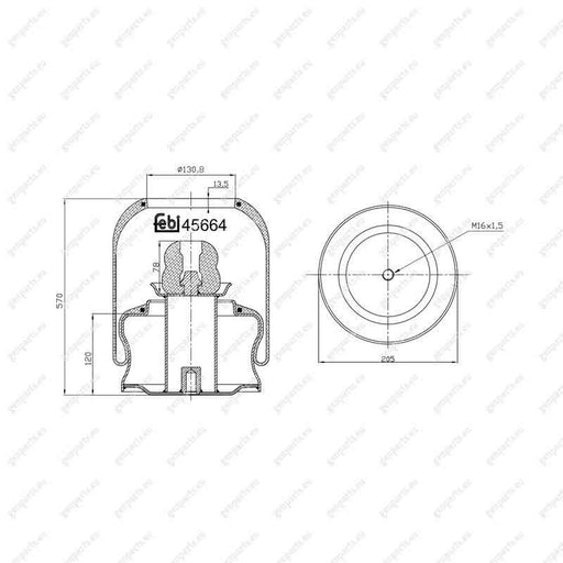 febi-45664-air-spring-628-320-09-25-6283200925