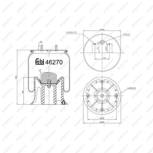 febi-46270-air-spring-50-10-600-262-5010600262