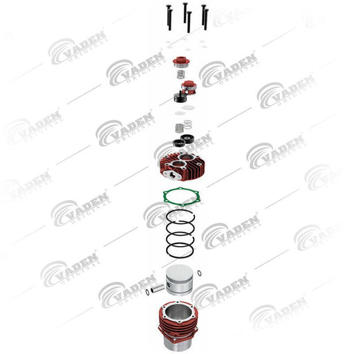 VADEN 17 09 70 Compressor Cylinderhead & Cylinder Liner Set